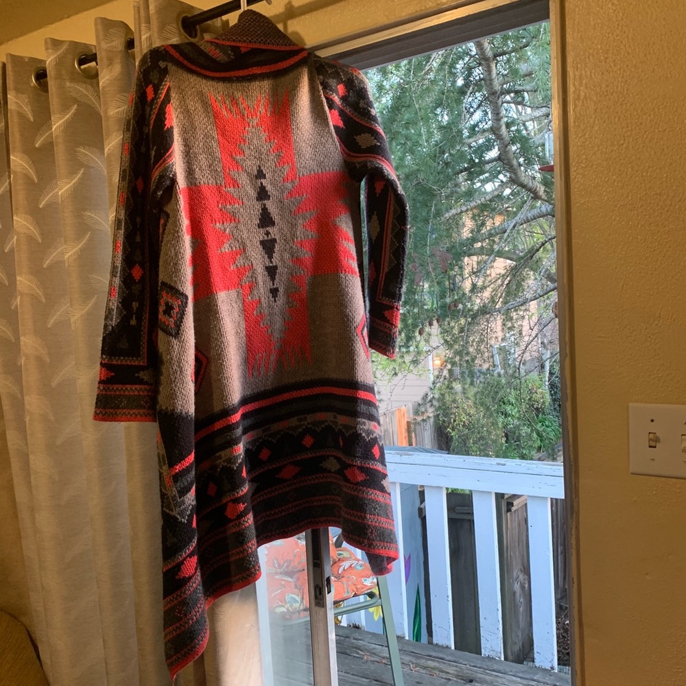 Beautiful Boho Long Sweater Coat
